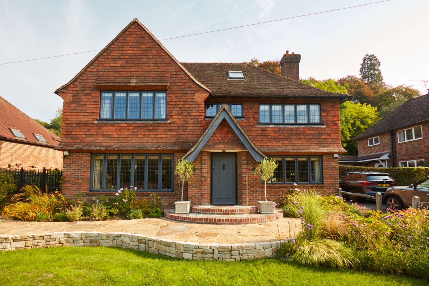 Stylish metal frame windows give 1940s property a stunning new look.